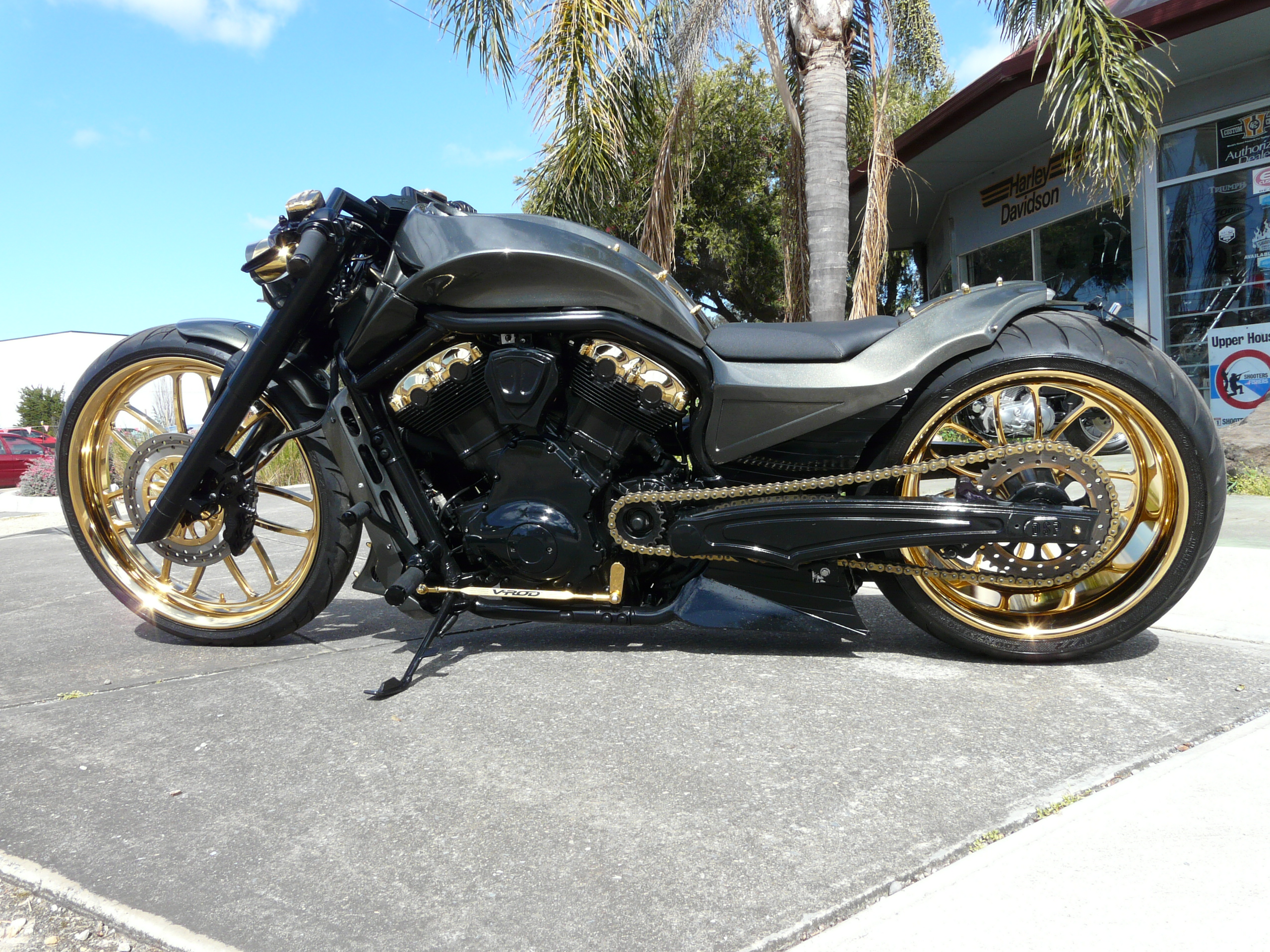 Awesome Custom V Rod 24k Gold K M Motorcycles